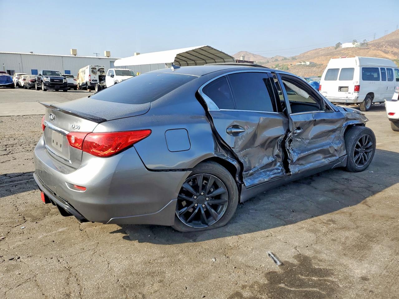 2017 Infiniti Q50 3.0t Premium Gray vin: JN1EV7AP1HM744564