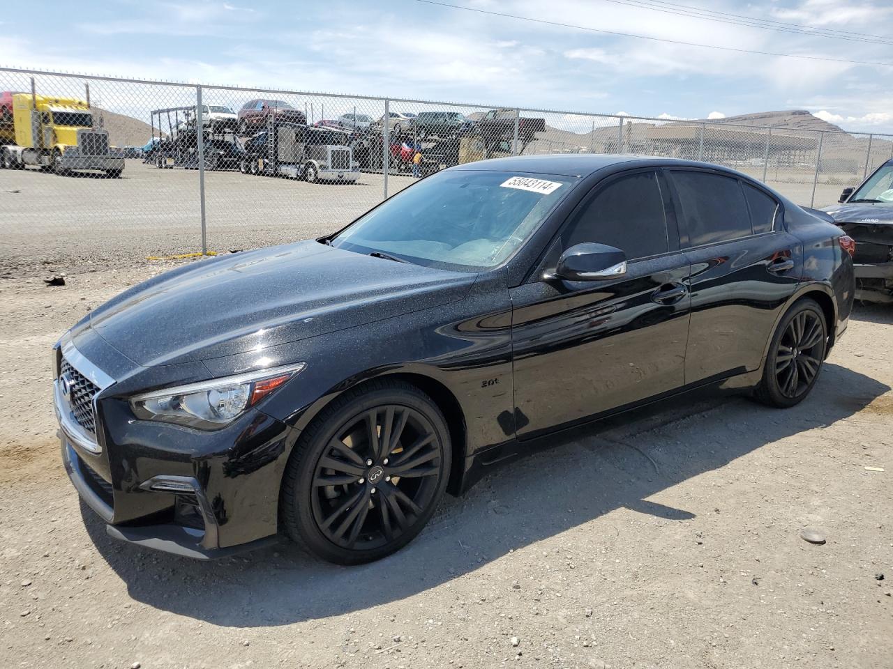 2018 Infiniti Q50 Luxe Black vin: JN1EV7AP1JM354702