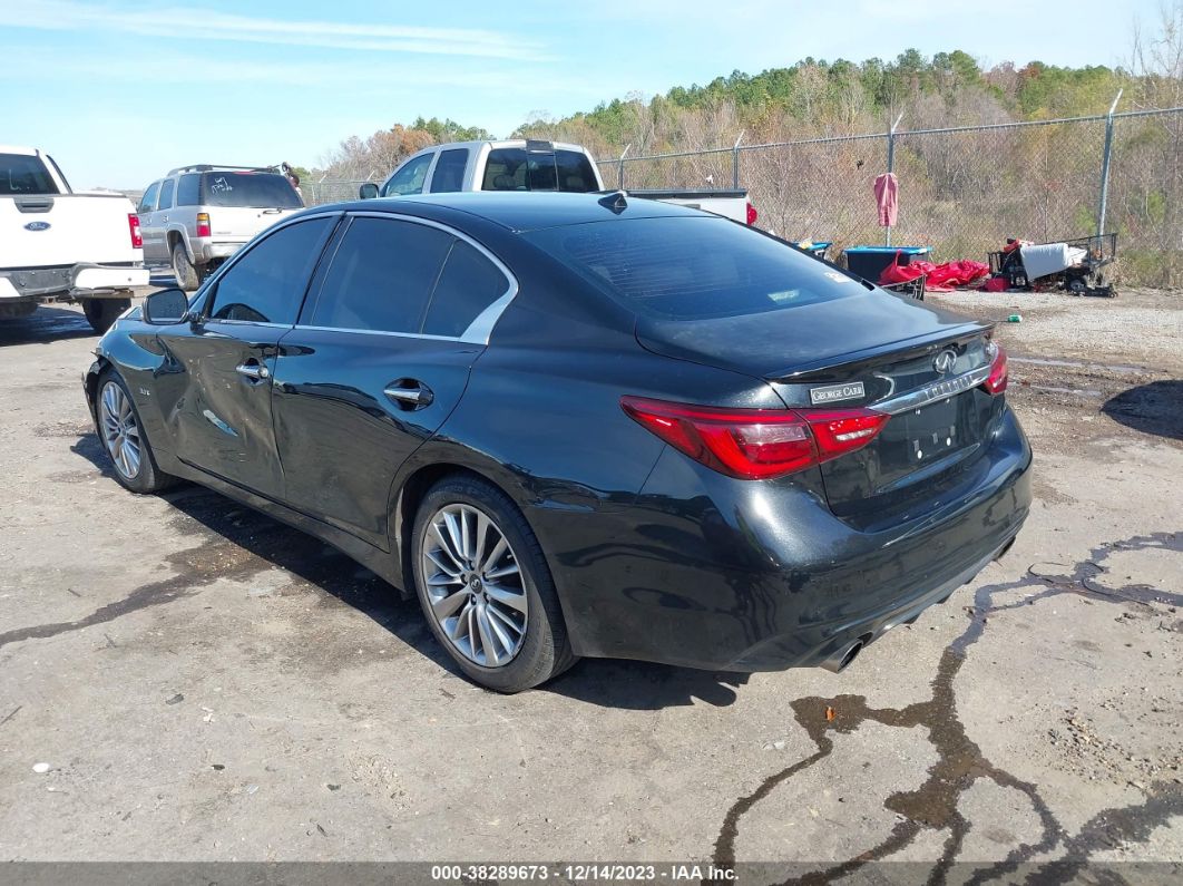 2018 Infiniti Q50 3.0t Luxe Черный vin: JN1EV7AP1JM361293