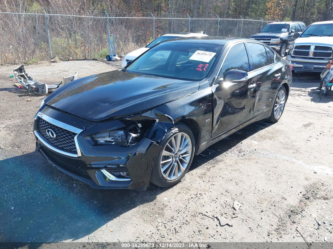 2018 Infiniti Q50 3.0t Luxe Черный vin: JN1EV7AP1JM361293