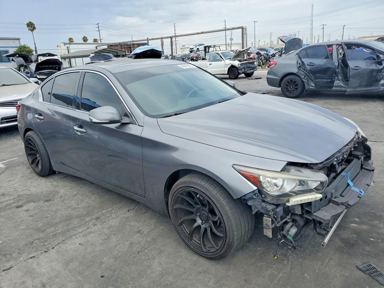 2019 Infiniti Q50 3.0t Luxe Gray vin: JN1EV7AP1KM519729