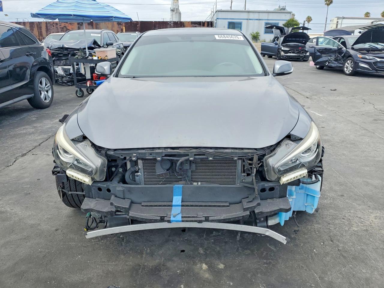 2019 Infiniti Q50 3.0t Luxe Gray vin: JN1EV7AP1KM519729