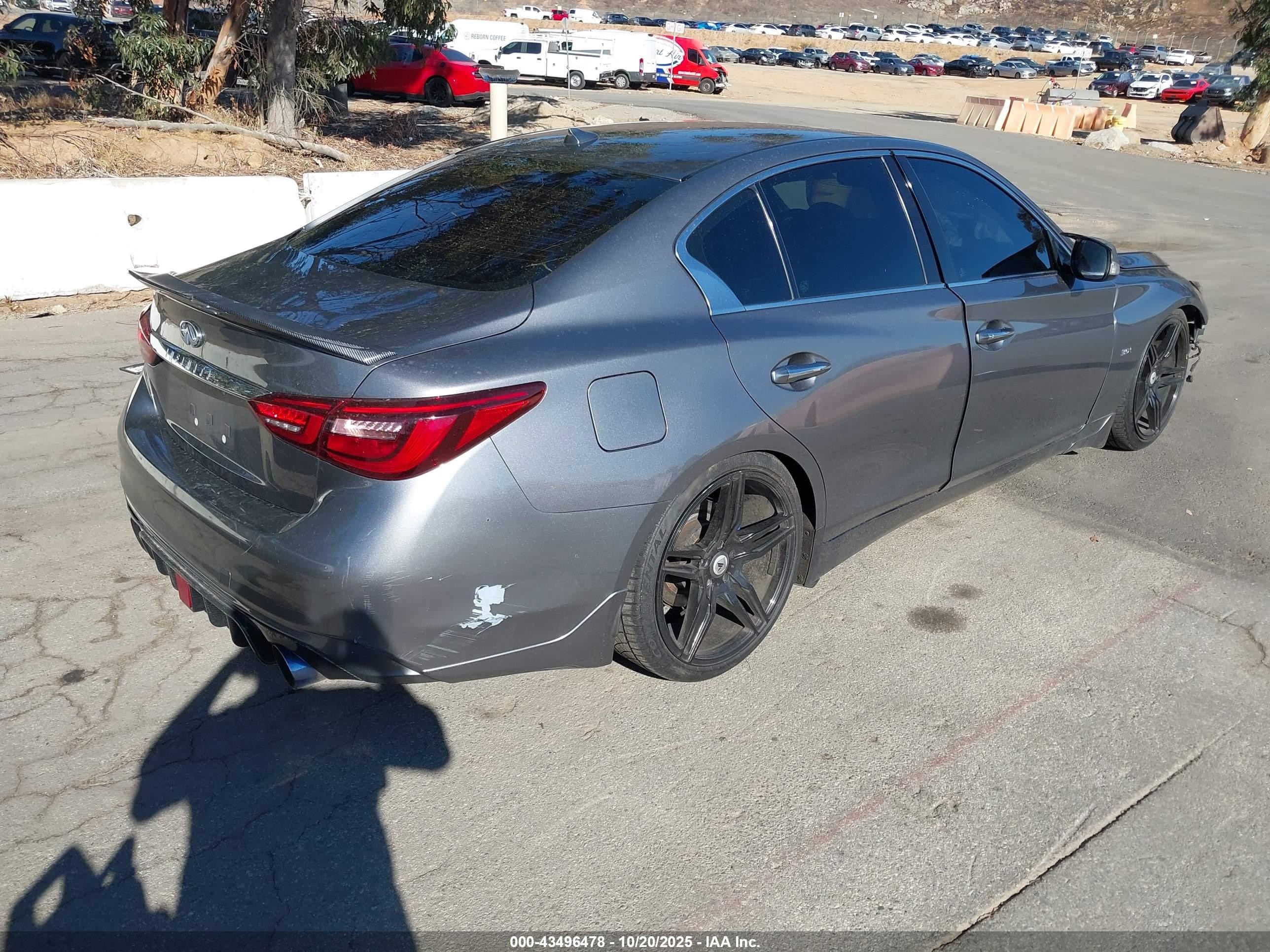 2020 Infiniti Q50 Luxe Gray vin: JN1EV7AP1LM208481