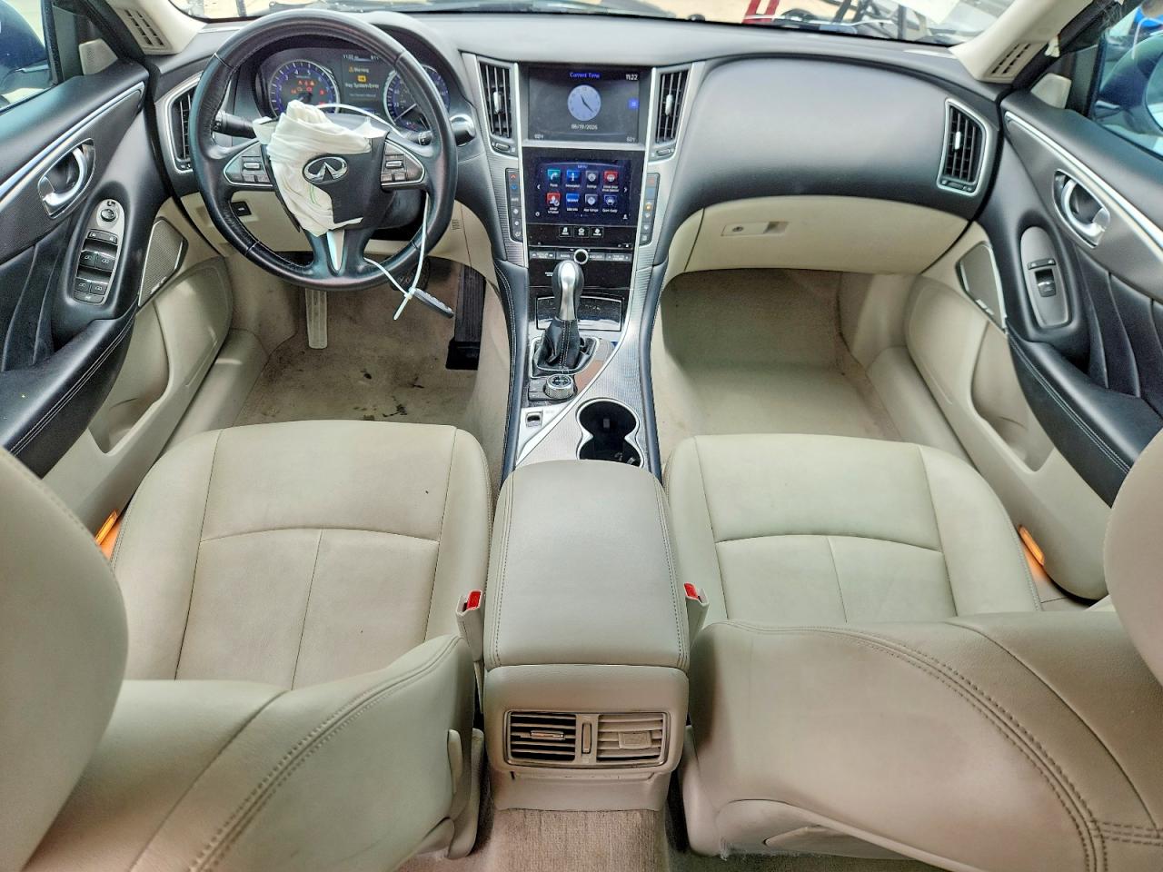 2017 Infiniti Q50 3.0t Premium White vin: JN1EV7AP2HM739518
