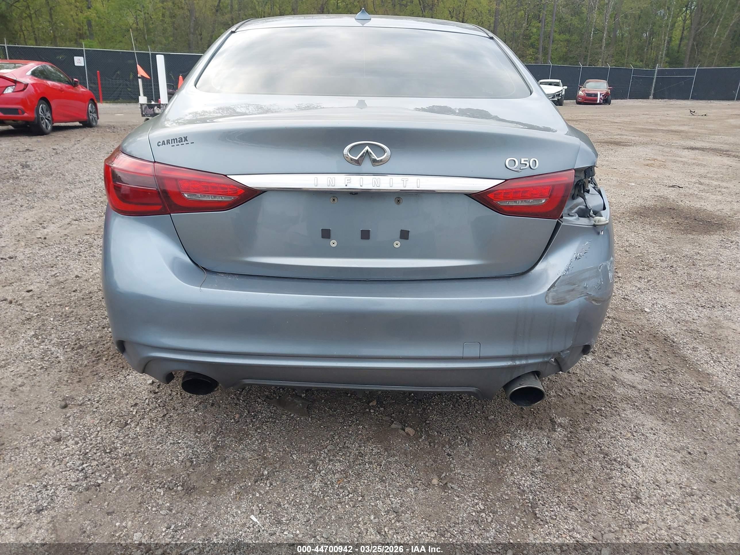 2018 Infiniti Q50 3.0t Luxe Silver vin: JN1EV7AP2JM353249