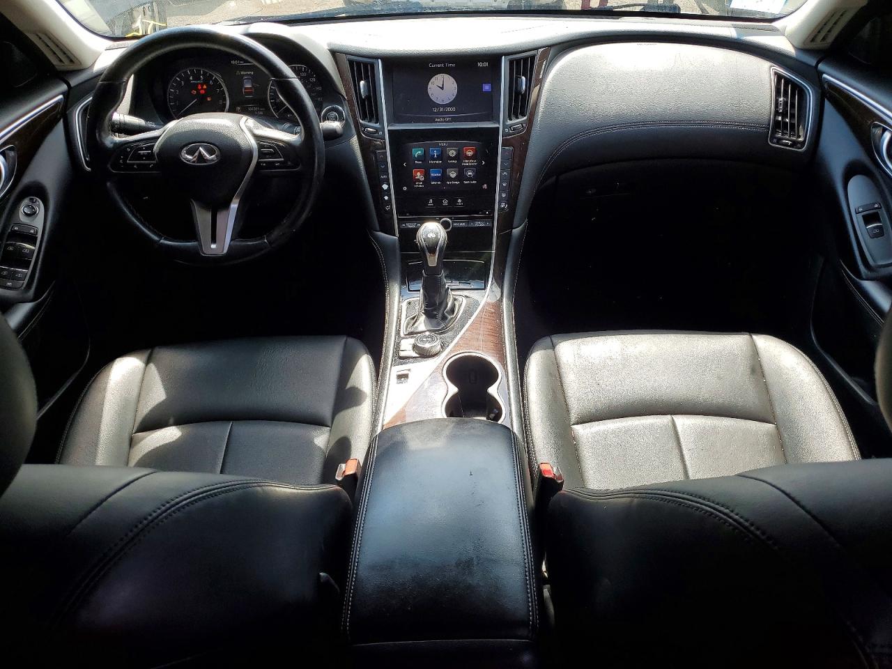 2018 Infiniti Q50 3.0t Luxe White vin: JN1EV7AP3JM352840