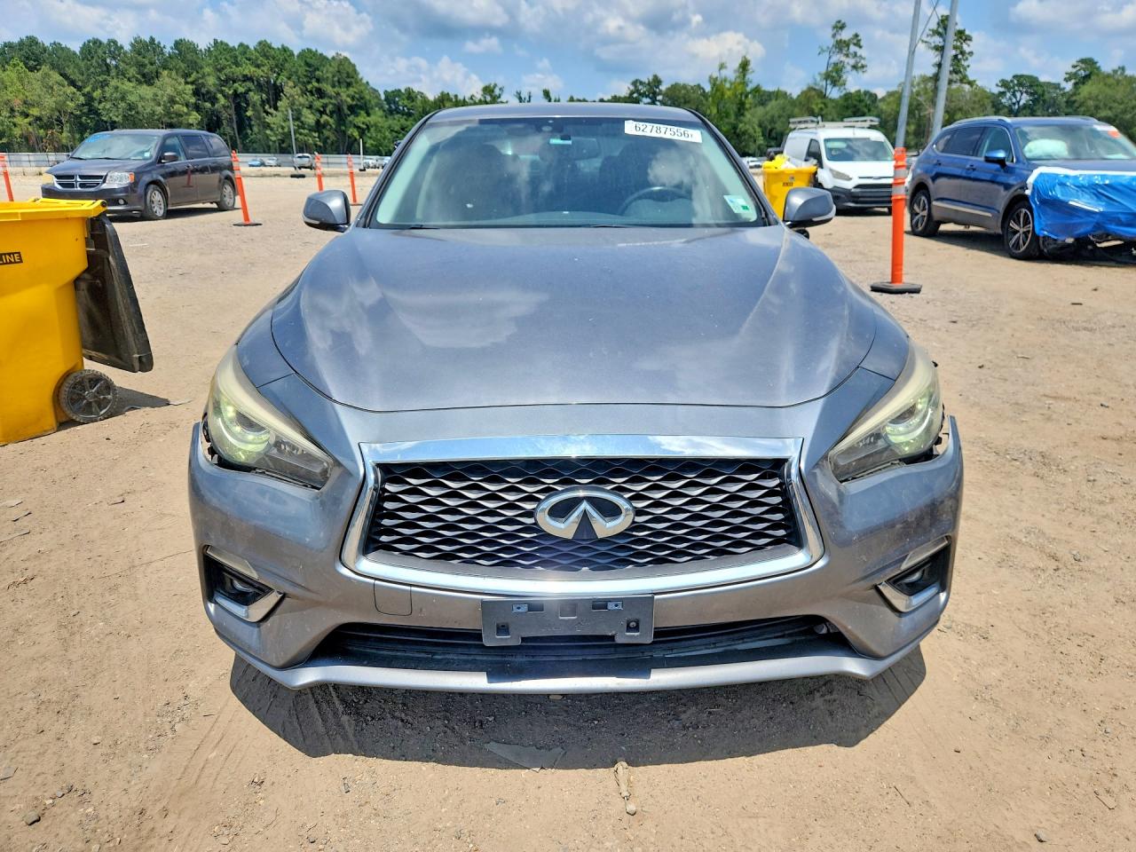 2018 Infiniti Q50 3.0t Luxe Gray vin: JN1EV7AP3JM357648