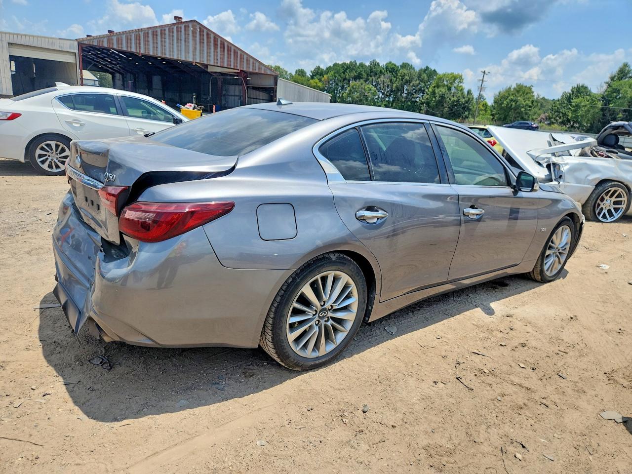 2018 Infiniti Q50 3.0t Luxe Gray vin: JN1EV7AP3JM357648