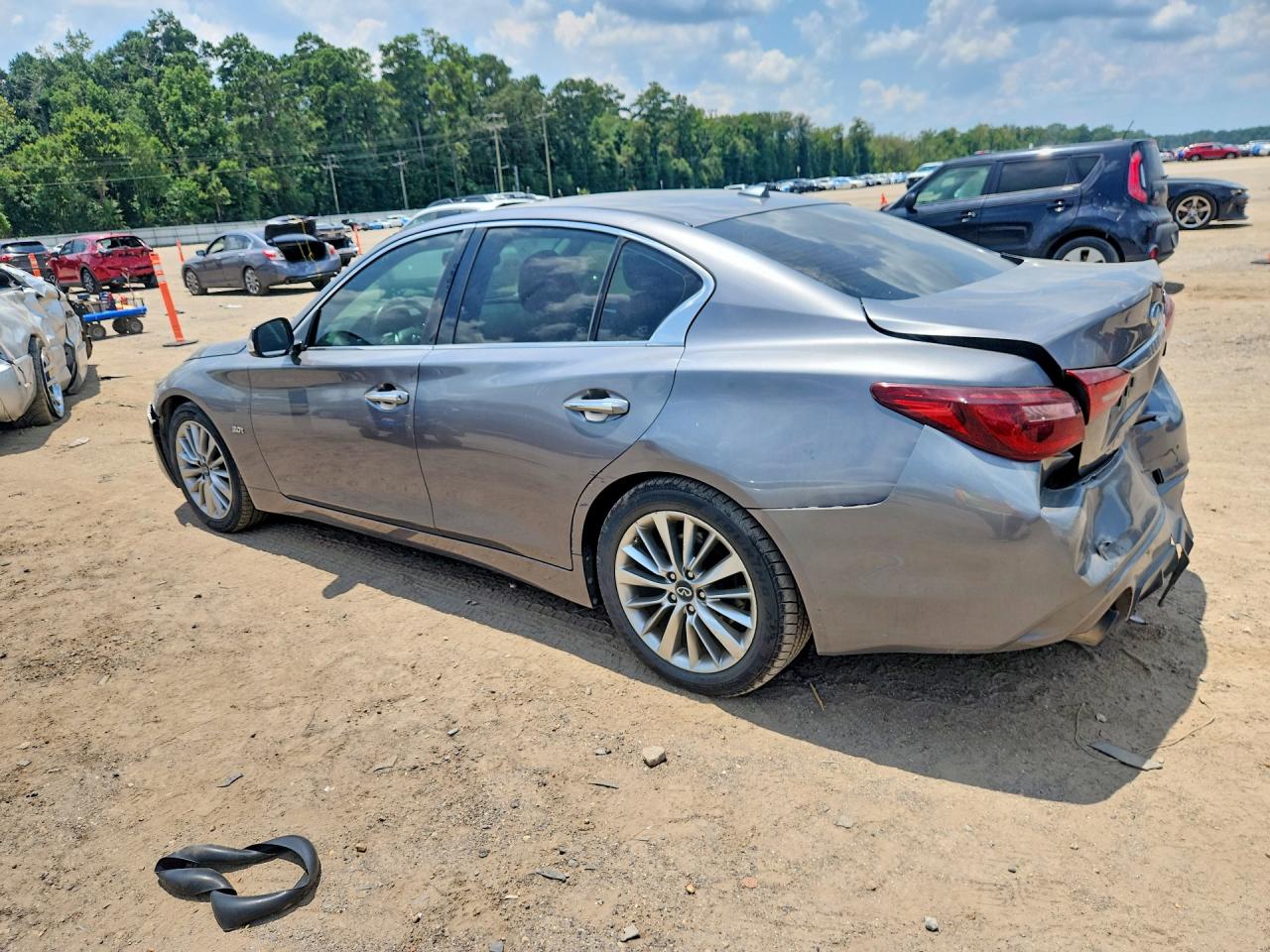 2018 Infiniti Q50 3.0t Luxe Gray vin: JN1EV7AP3JM357648