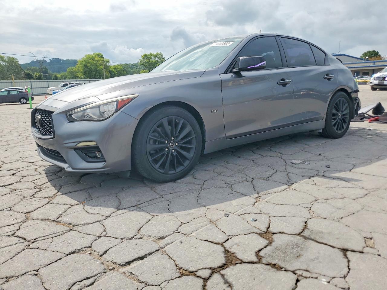 2018 Infiniti Q50 3.0t Luxe Gray vin: JN1EV7AP3JM358380