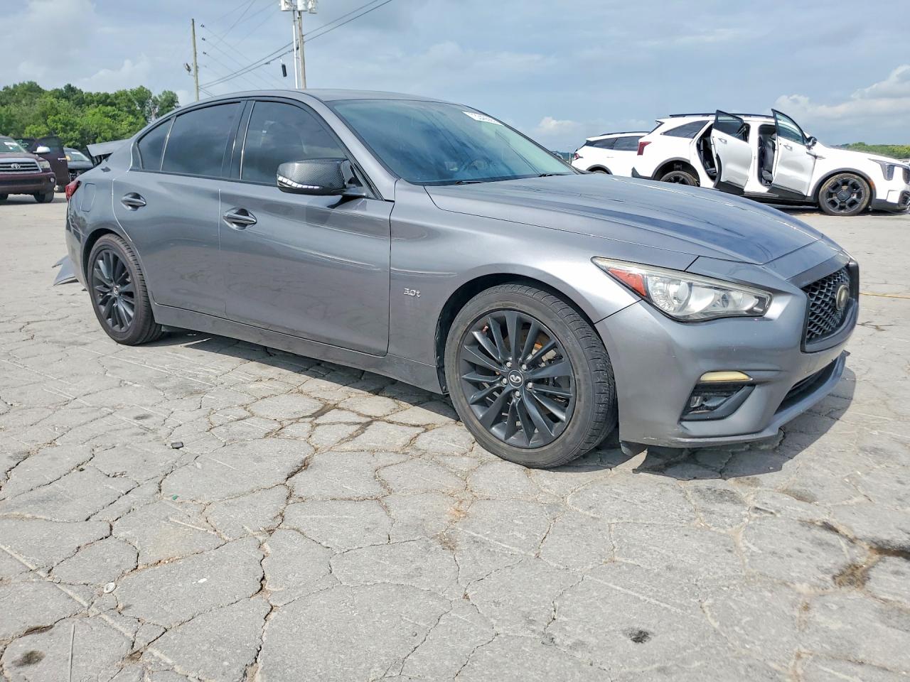 2018 Infiniti Q50 3.0t Luxe Gray vin: JN1EV7AP3JM358380