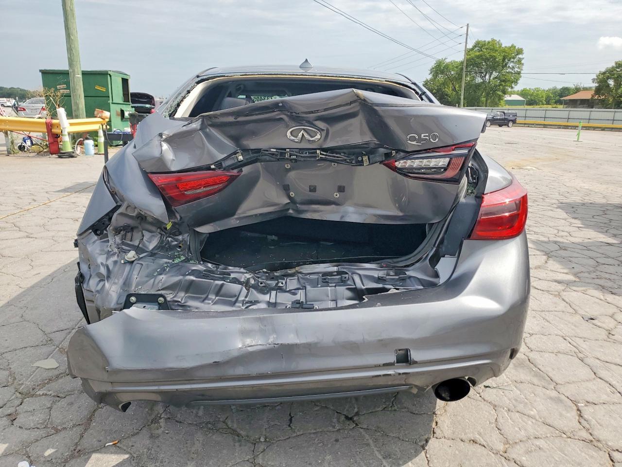 2018 Infiniti Q50 3.0t Luxe Gray vin: JN1EV7AP3JM358380