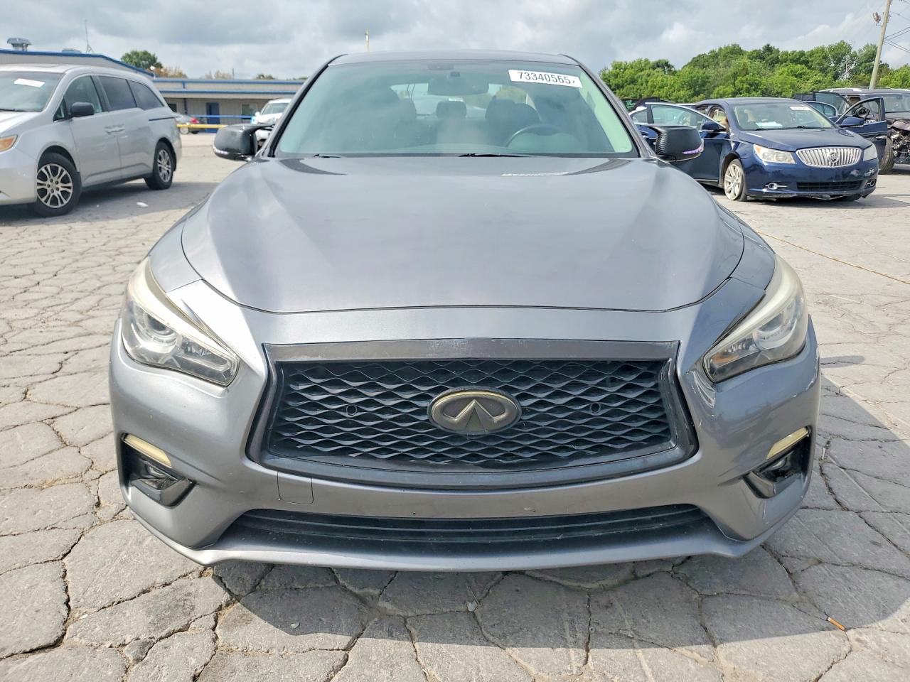 2018 Infiniti Q50 3.0t Luxe Gray vin: JN1EV7AP3JM358380