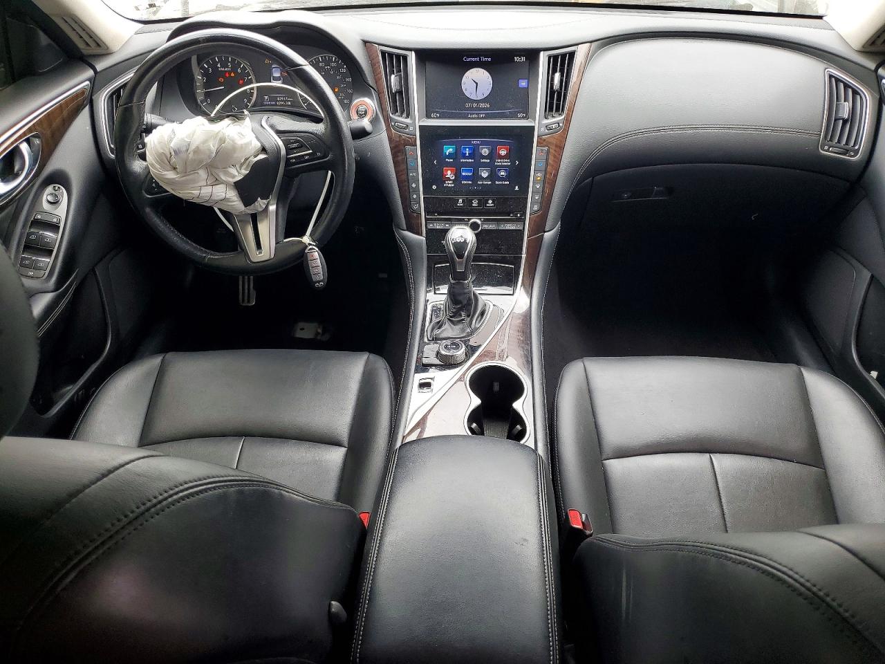 2018 Infiniti Q50 3.0t Luxe White vin: JN1EV7AP3JM590767