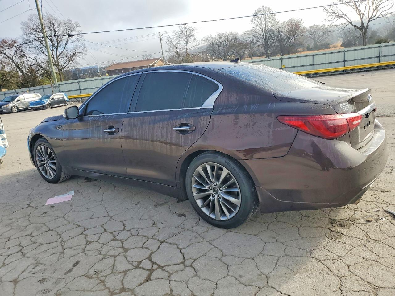 2019 Infiniti Q50 3.0t Luxe Brown vin: JN1EV7AP3KM510787
