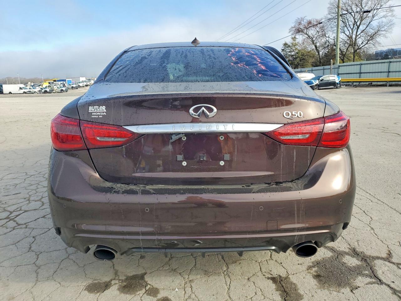2019 Infiniti Q50 3.0t Luxe Brown vin: JN1EV7AP3KM510787