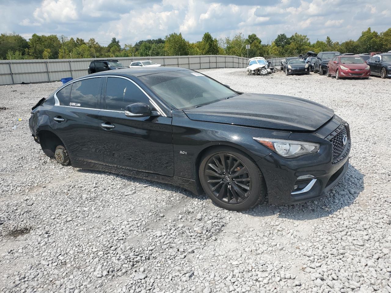 2019 Infiniti Q50 Luxe Black vin: JN1EV7AP3KM518467