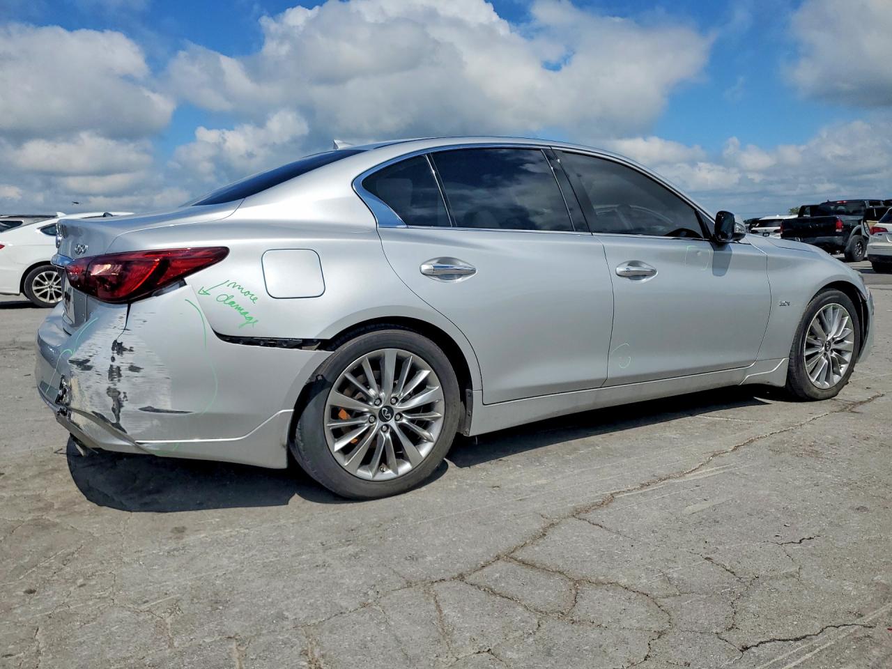 2020 Infiniti Q50 3.0t Luxe Silver vin: JN1EV7AP3LM203282