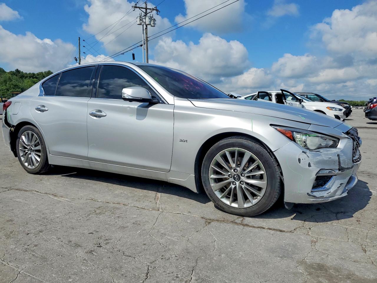 2020 Infiniti Q50 3.0t Luxe Silver vin: JN1EV7AP3LM203282