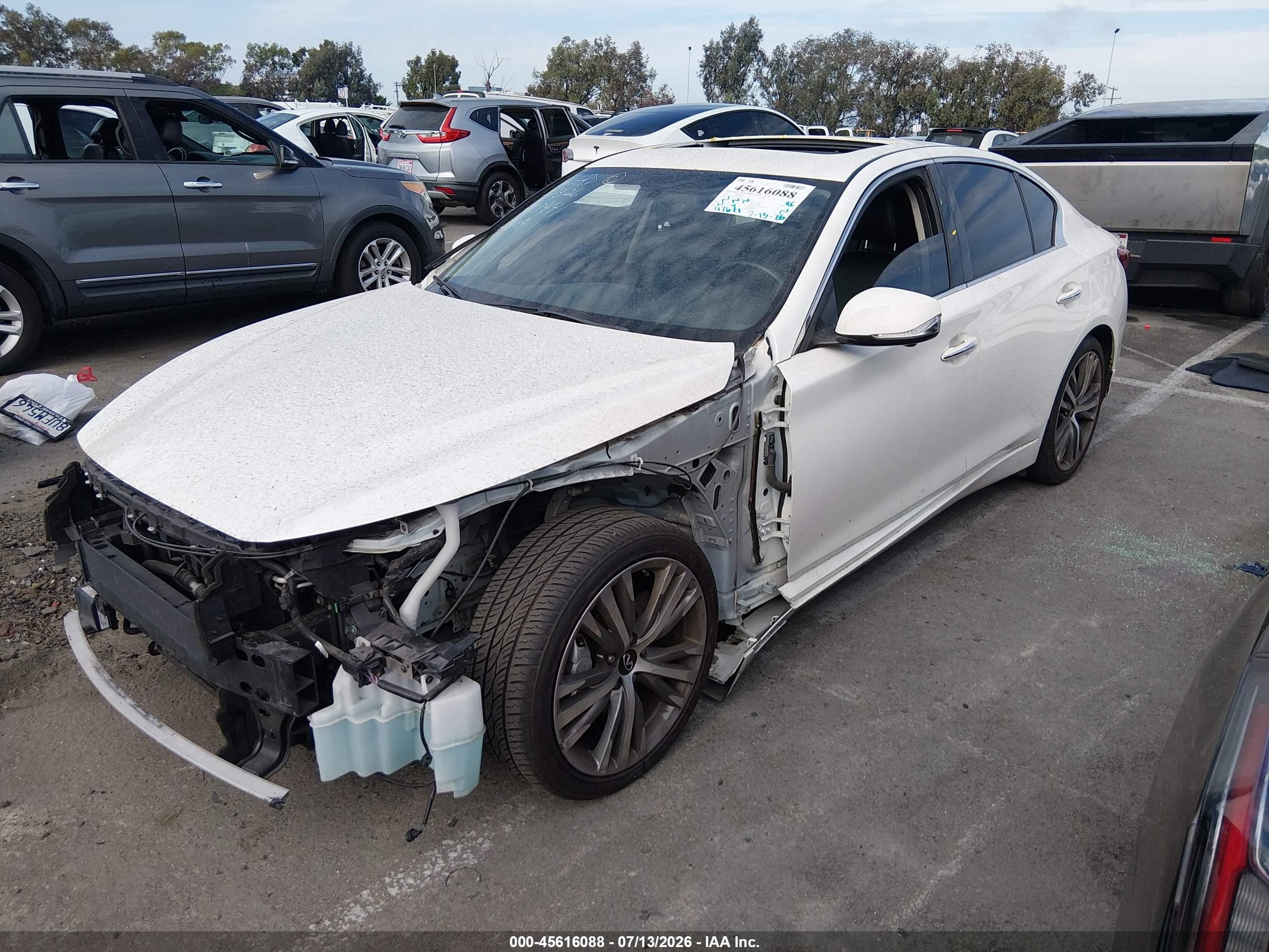 2020 Infiniti Q50 Sport White vin: JN1EV7AP3LM204710