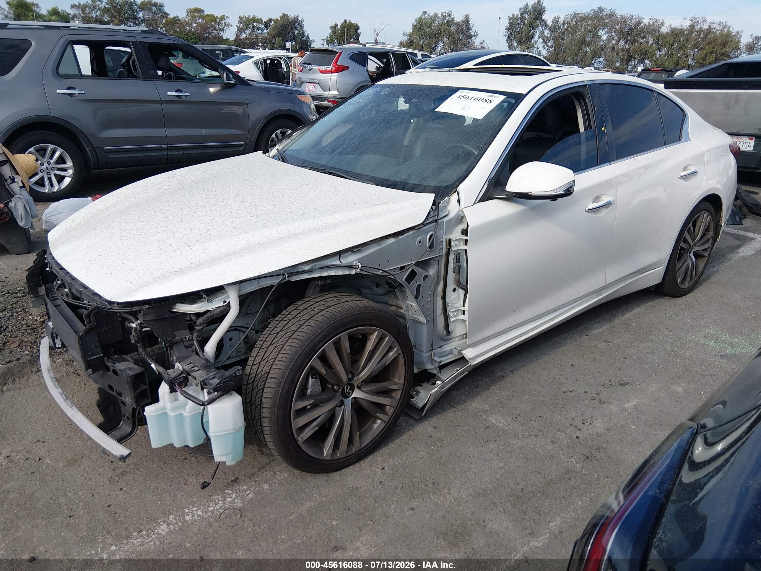 2020 Infiniti Q50 Sport White vin: JN1EV7AP3LM204710