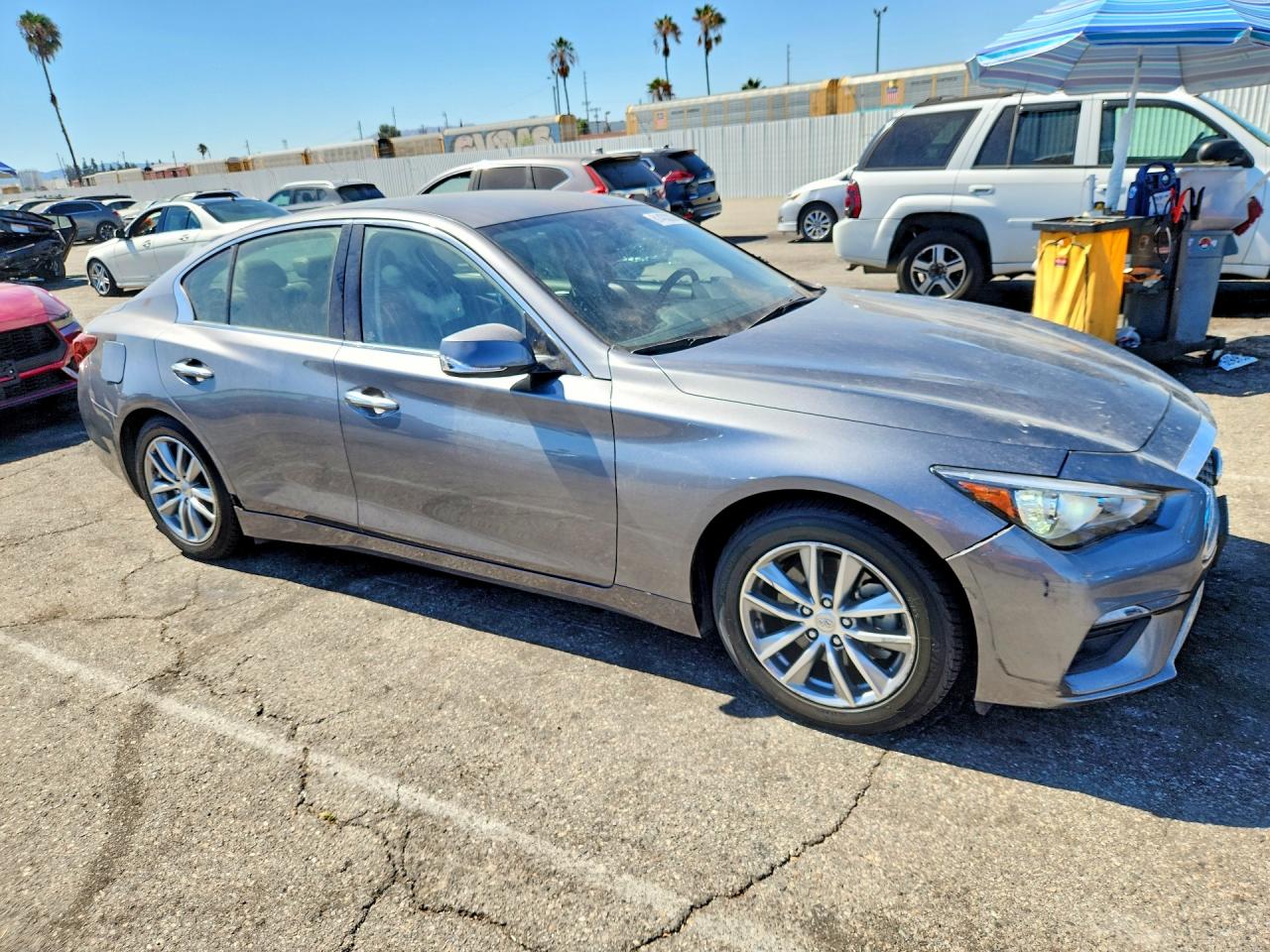2020 Infiniti Q50 3.0t Pure Gray vin: JN1EV7AP3LM208577