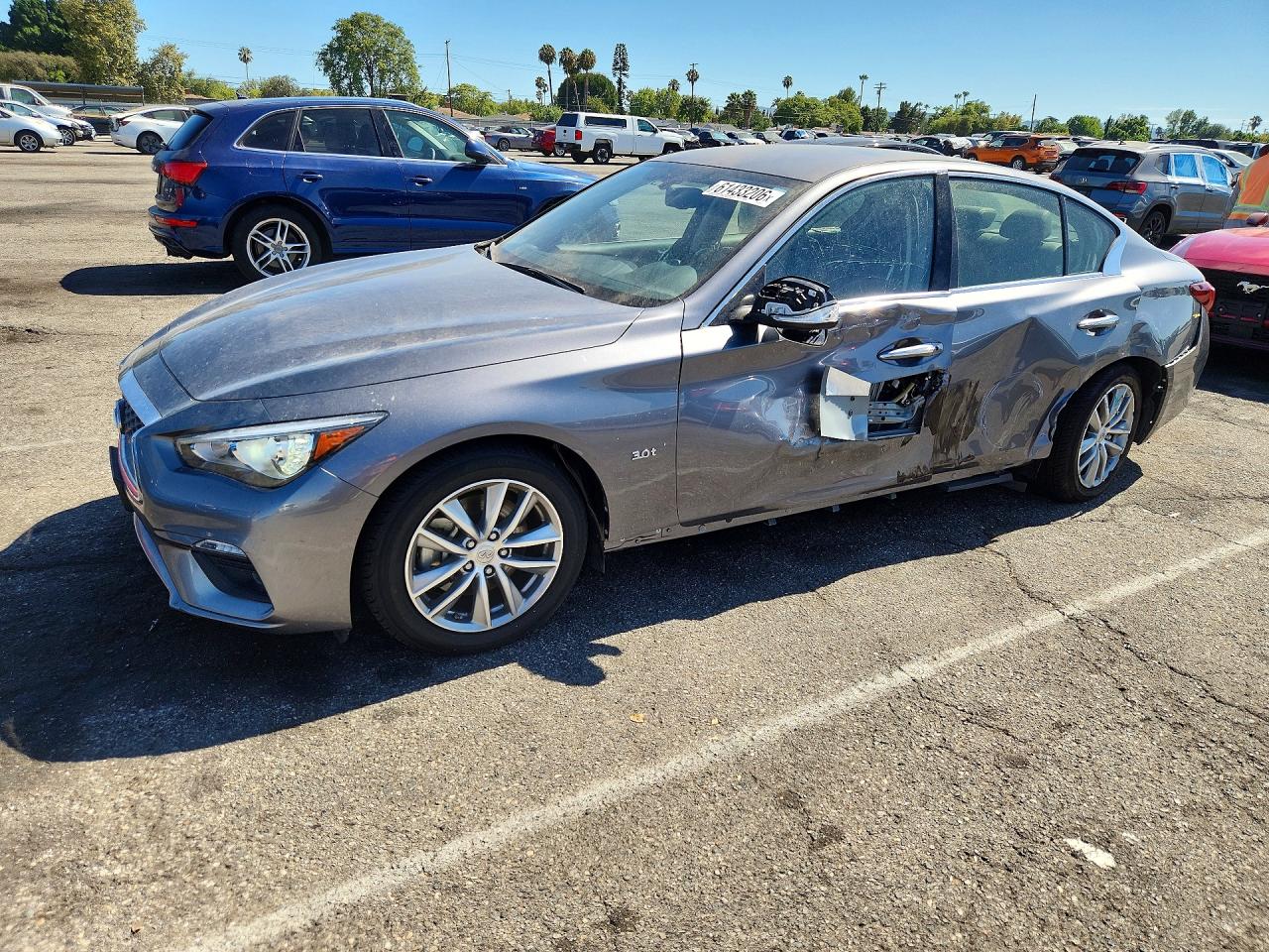 2020 Infiniti Q50 3.0t Pure Серый vin: JN1EV7AP3LM208577
