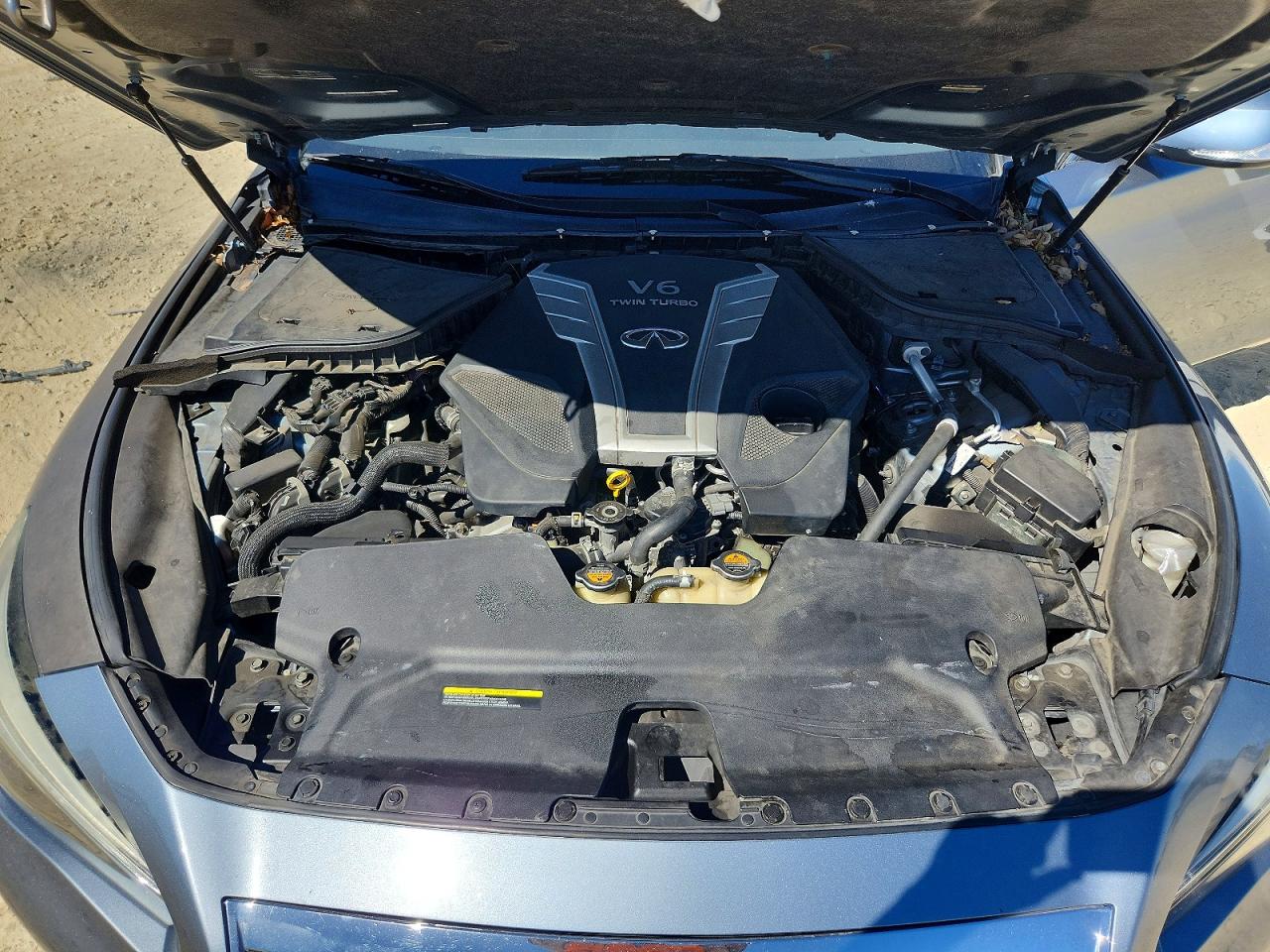 2017 Infiniti Q50 3.0t Premium Blue vin: JN1EV7AP4HM734403