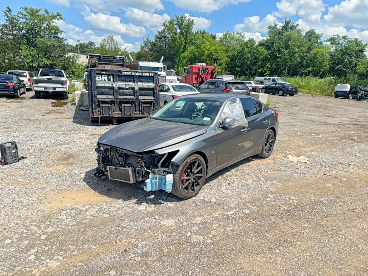 2017 Infiniti Q50 3.0t Premium Gray vin: JN1EV7AP4HM743585