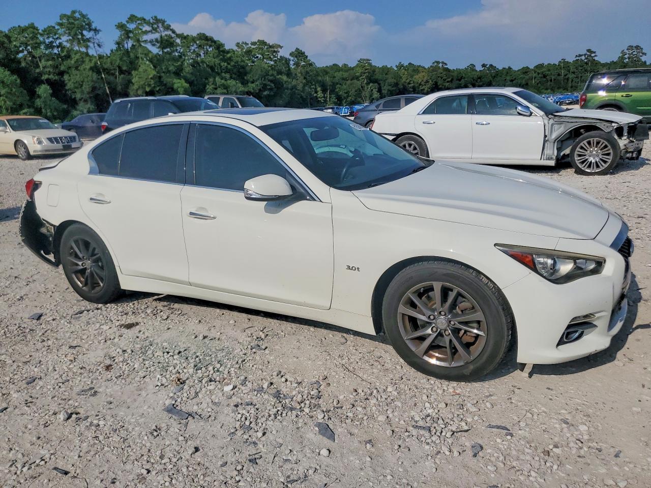 2017 Infiniti Q50 3.0t Signature Edition White vin: JN1EV7AP5HM739108