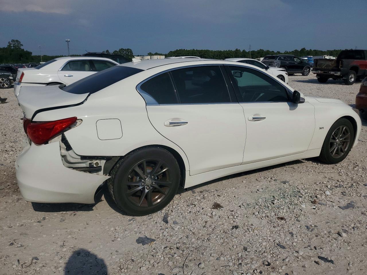 2017 Infiniti Q50 3.0t Signature Edition White vin: JN1EV7AP5HM739108