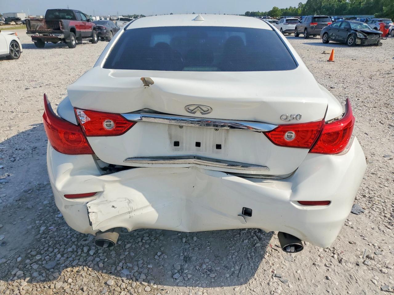2017 Infiniti Q50 3.0t Signature Edition White vin: JN1EV7AP5HM739108