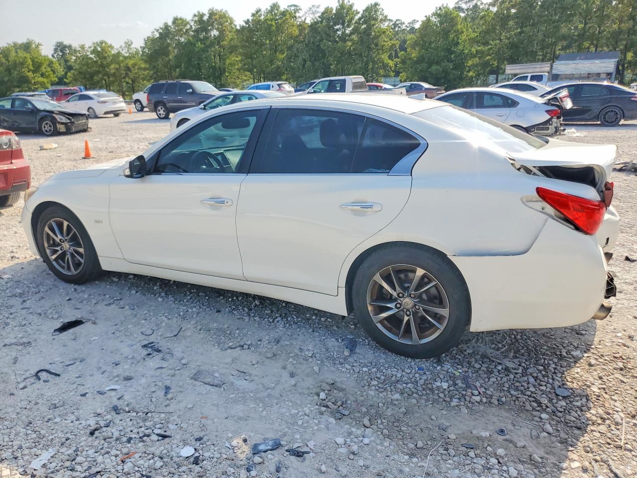 2017 Infiniti Q50 3.0t Signature Edition White vin: JN1EV7AP5HM739108