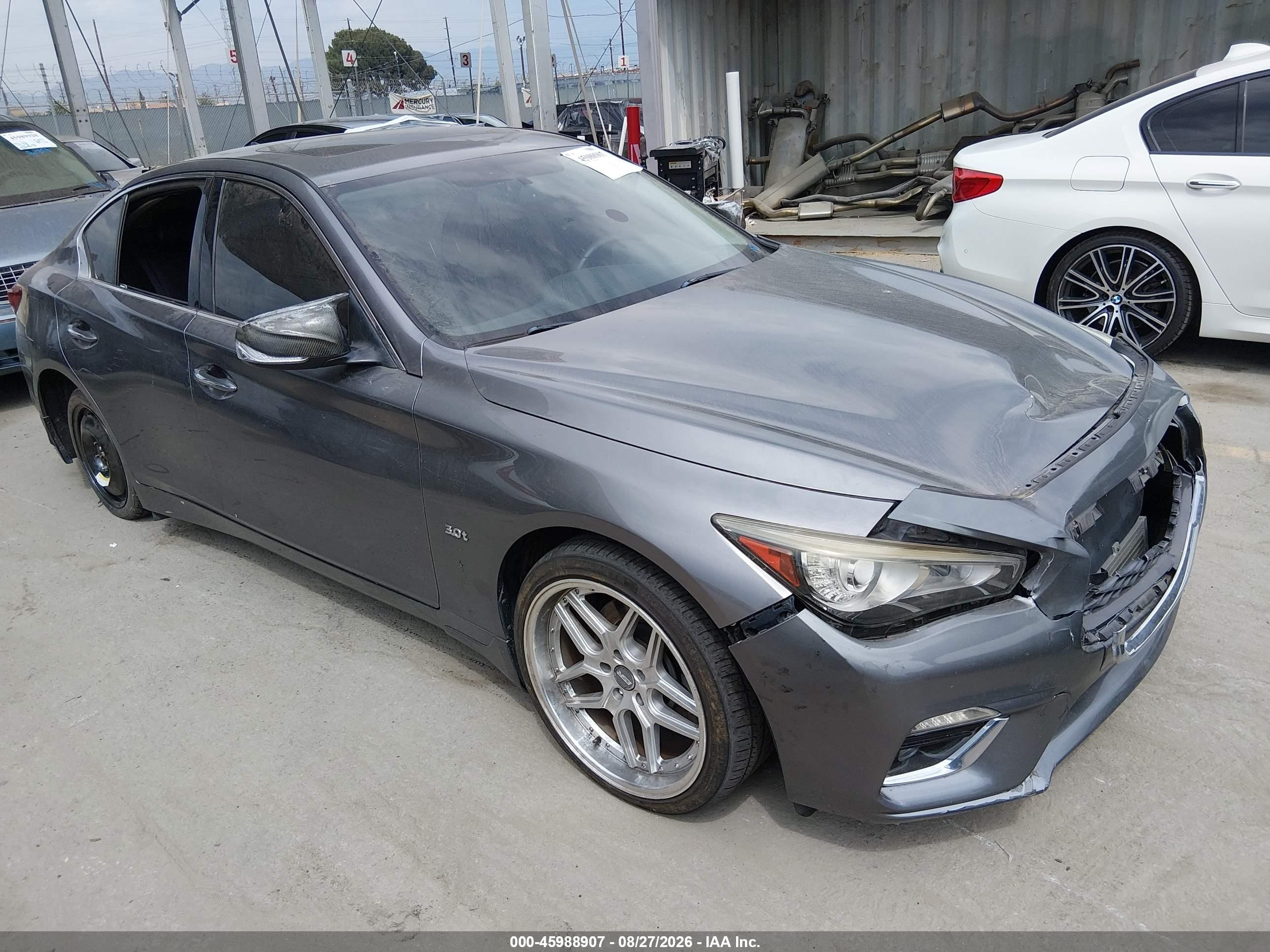 2019 Infiniti Q50 3.0t Luxe Gray vin: JN1EV7AP5KM513870