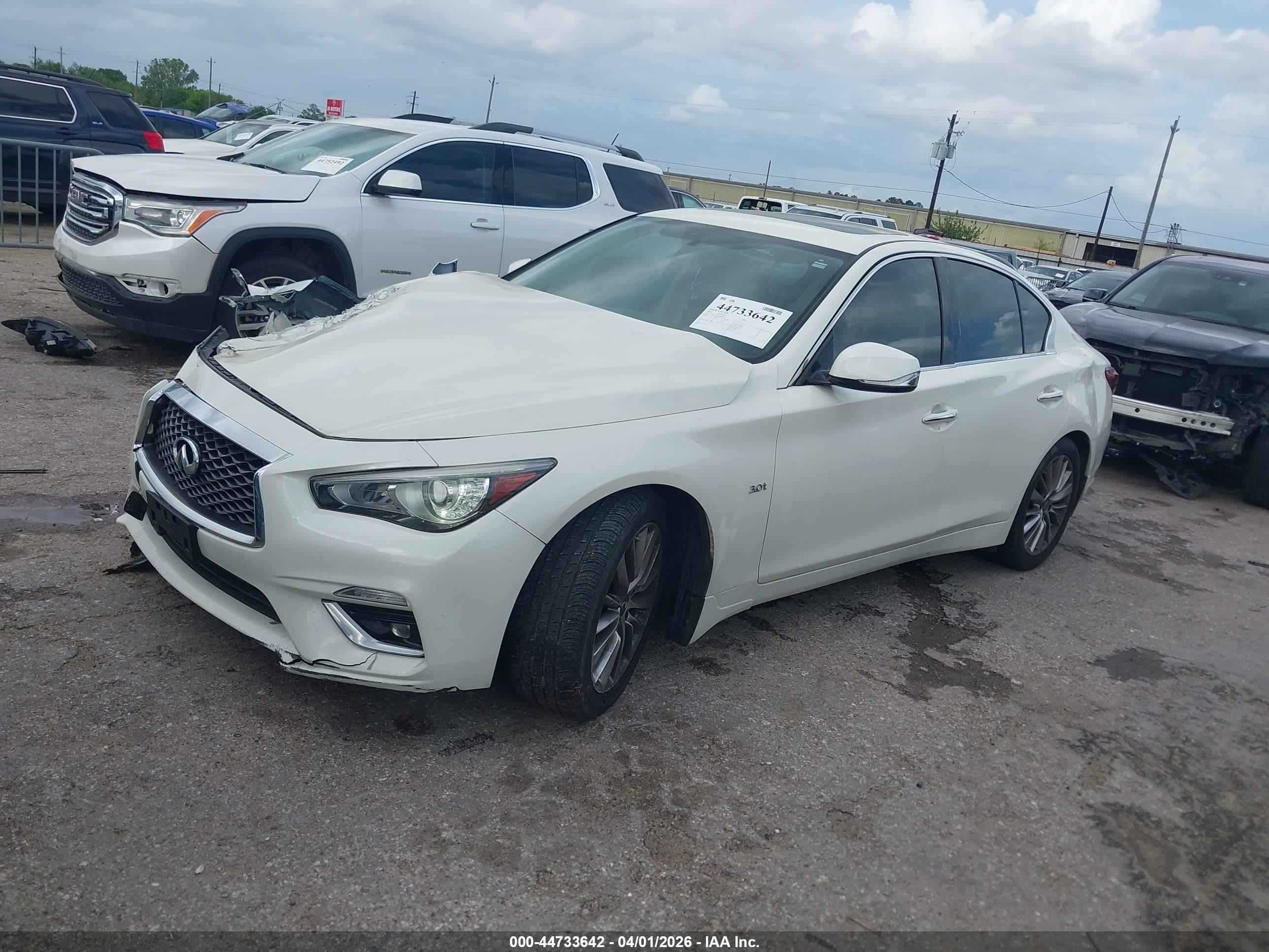 2020 Infiniti Q50 Luxe White vin: JN1EV7AP5LM206023