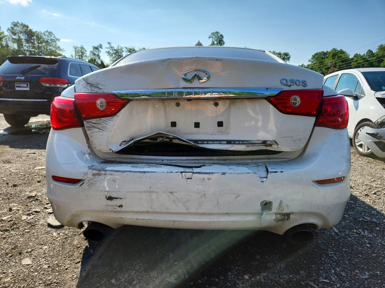 2017 Infiniti Q50 3.0t Sport White vin: JN1EV7AP6HM736539