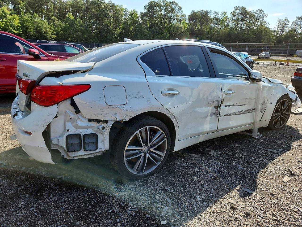 2017 Infiniti Q50 3.0t Sport White vin: JN1EV7AP6HM736539