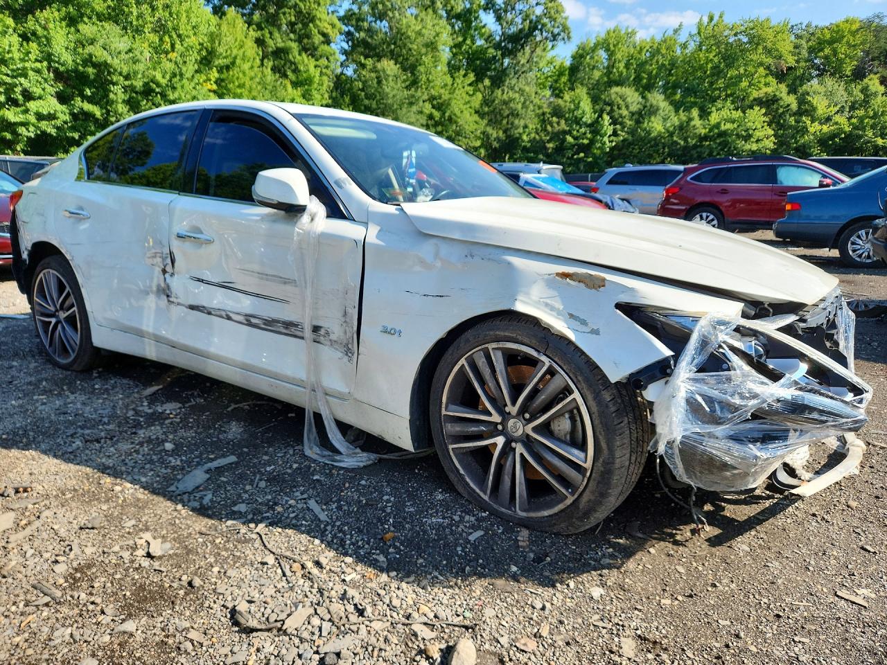 2017 Infiniti Q50 3.0t Sport White vin: JN1EV7AP6HM736539