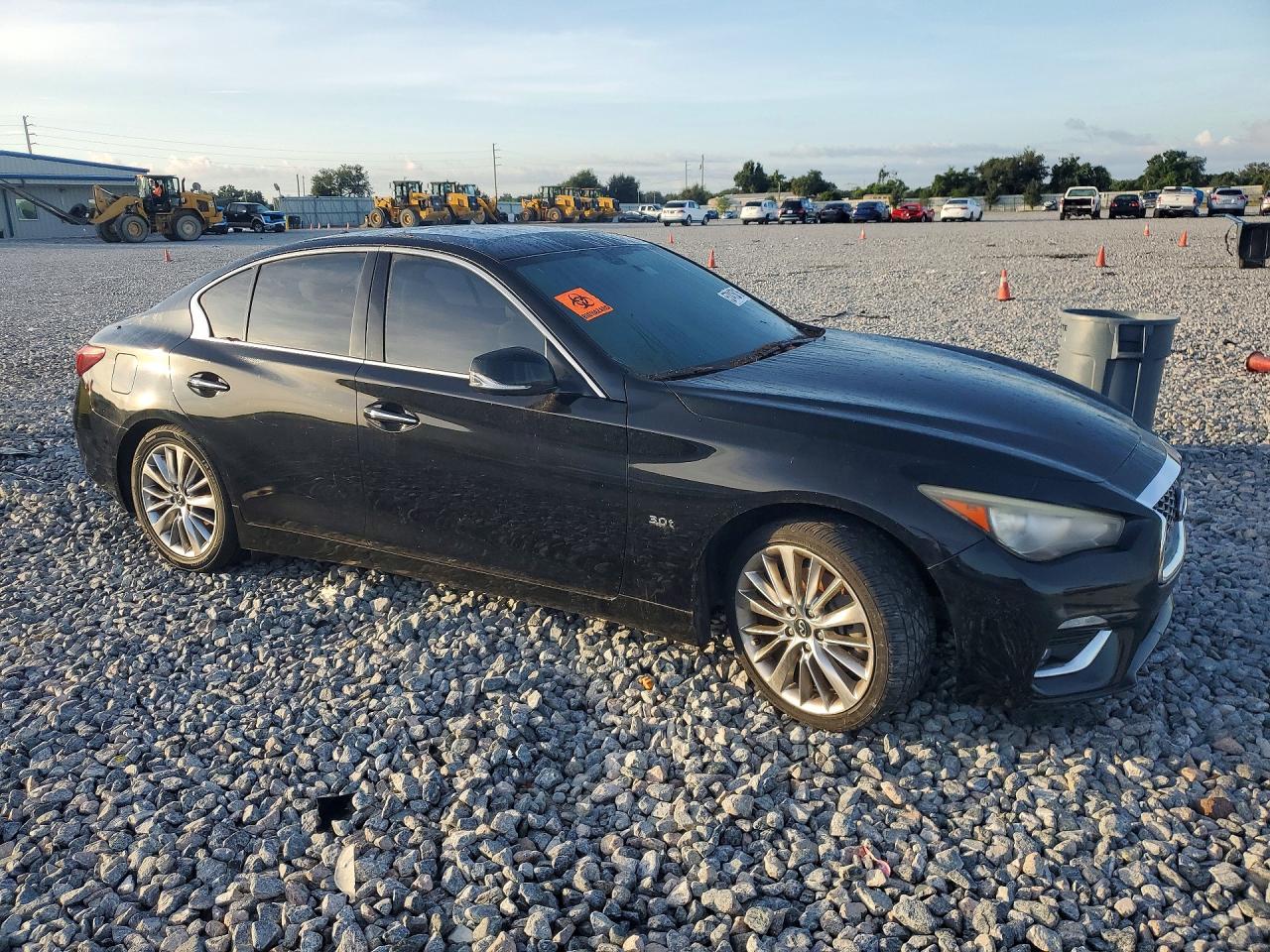 2018 Infiniti Q50 3.0t Luxe Black vin: JN1EV7AP6JM363119