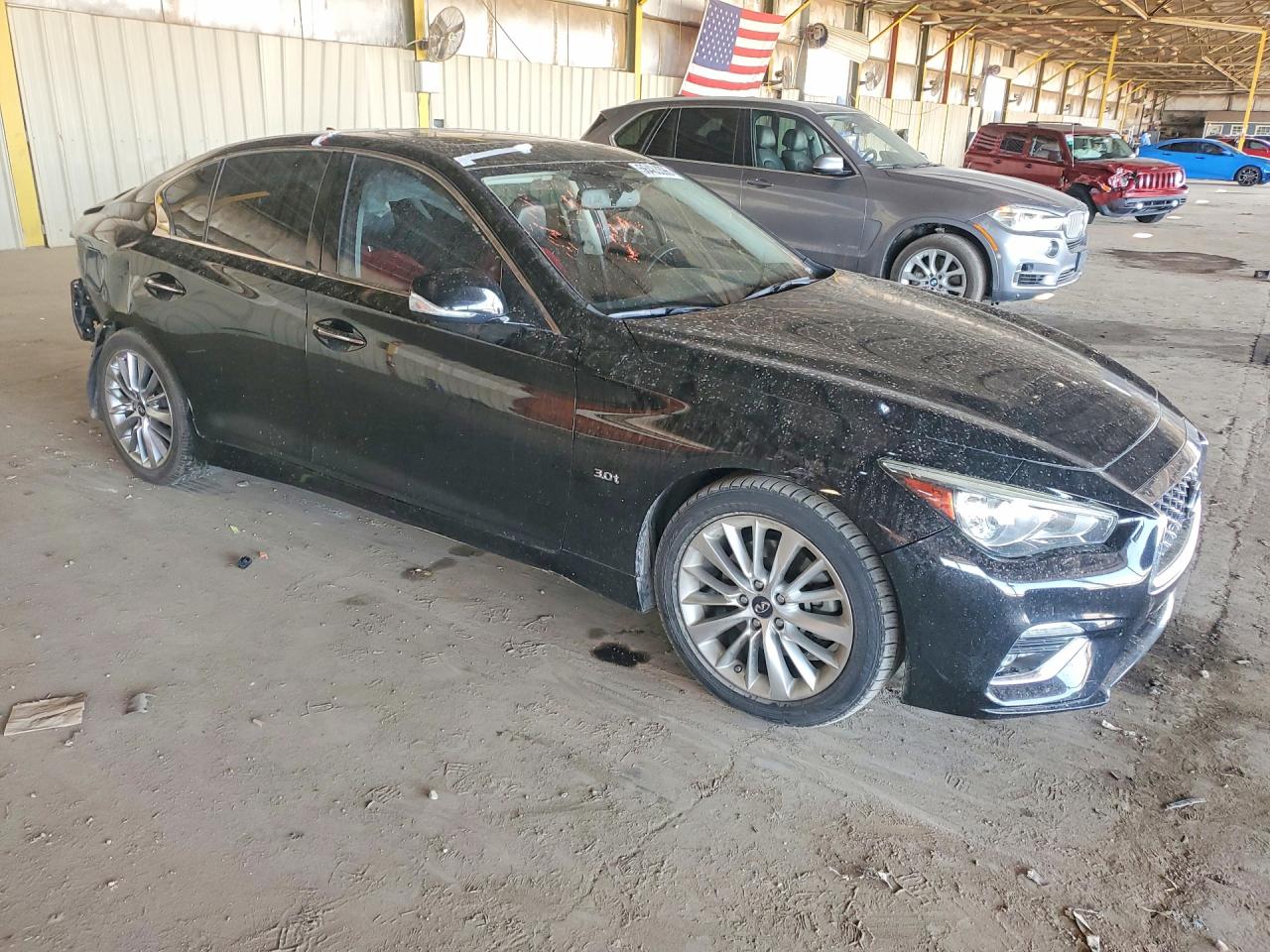 2019 Infiniti Q50 3.0t Luxe Black vin: JN1EV7AP6KM515868