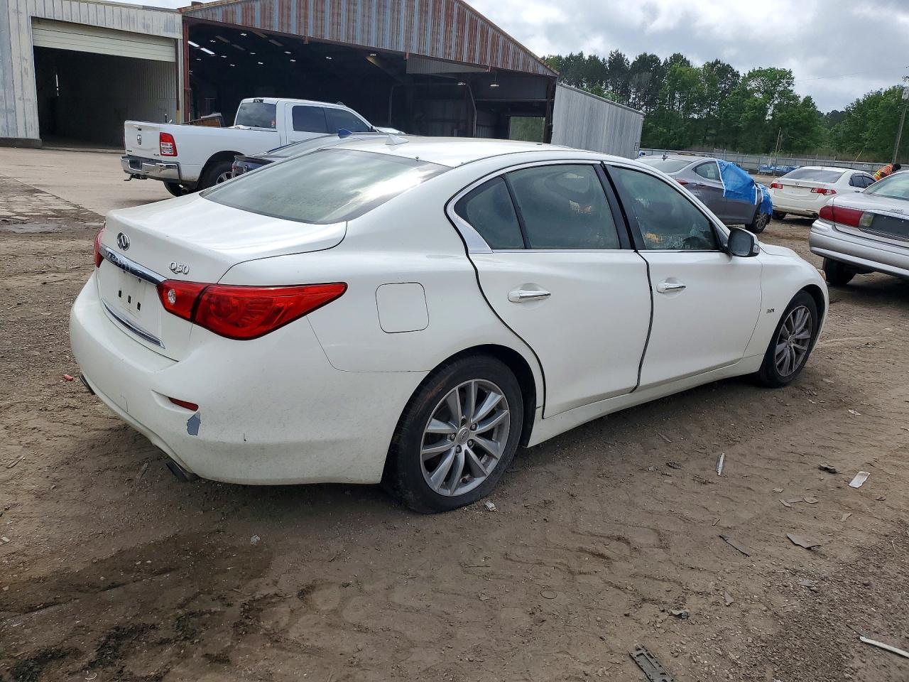 2017 Infiniti Q50 White vin: JN1EV7AP7HM736906