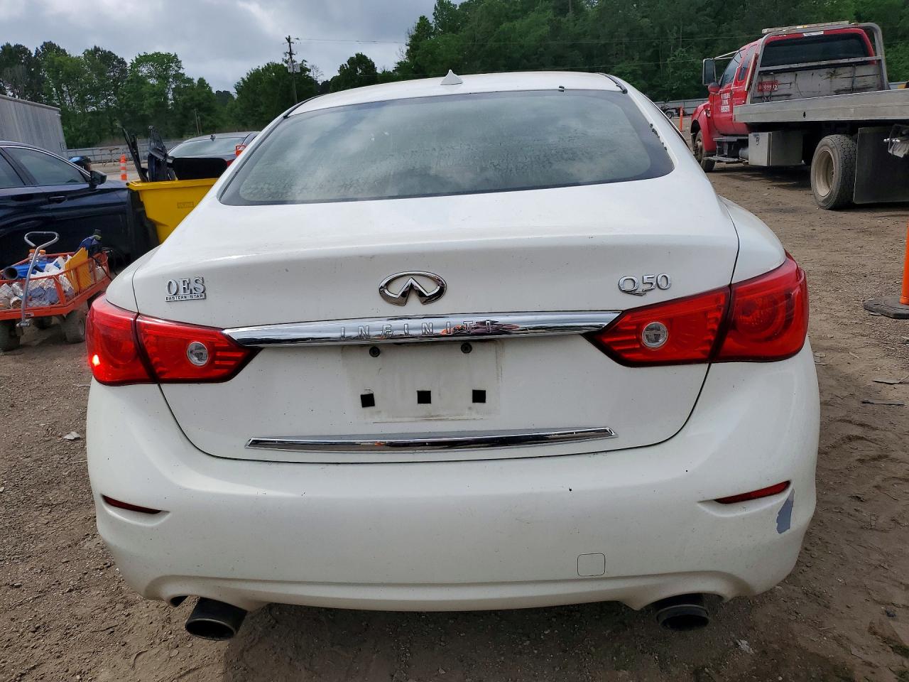 2017 Infiniti Q50 White vin: JN1EV7AP7HM736906