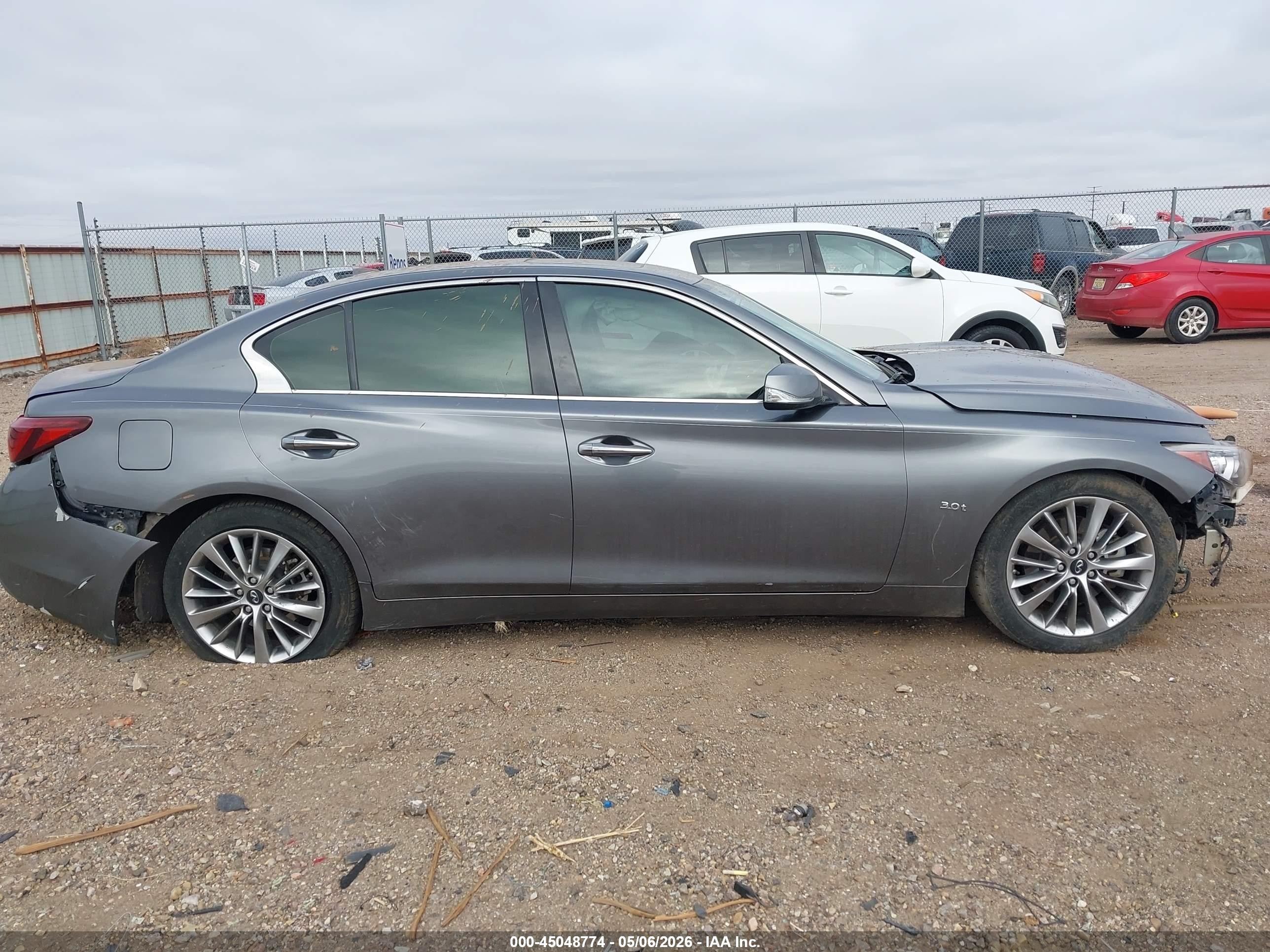 2019 Infiniti Q50 3.0t Luxe Gray vin: JN1EV7AP7KM512333