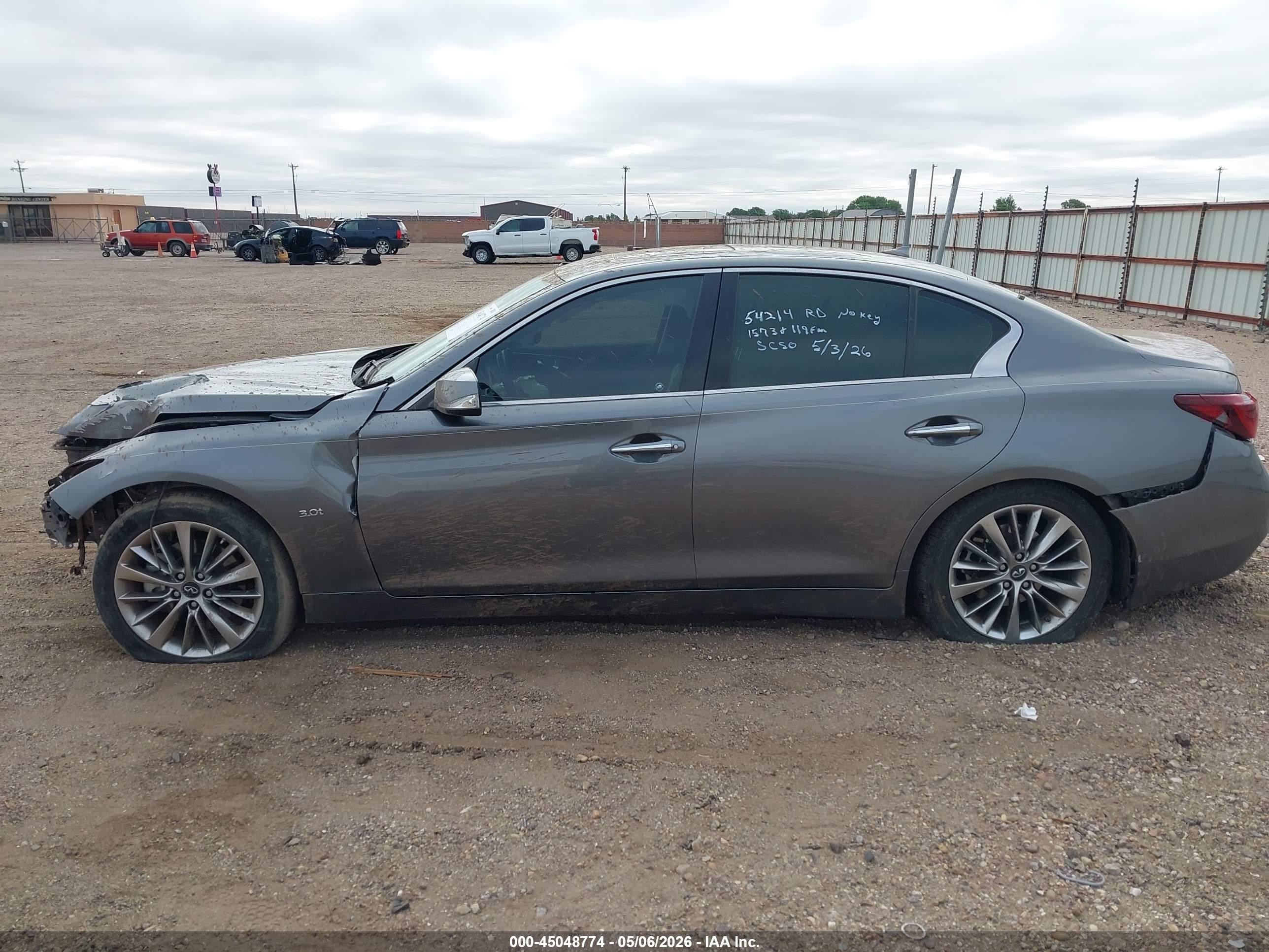 2019 Infiniti Q50 3.0t Luxe Gray vin: JN1EV7AP7KM512333