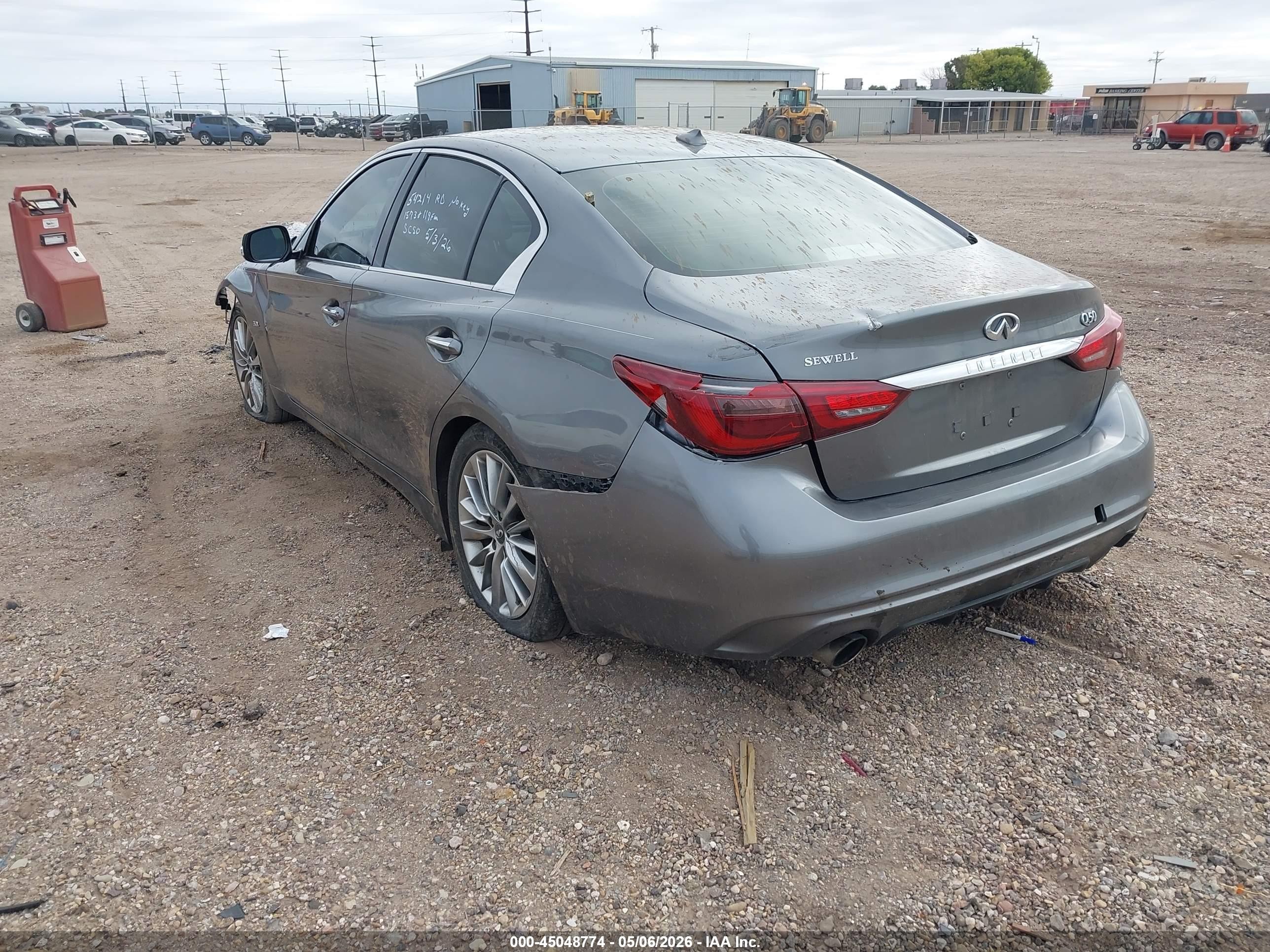2019 Infiniti Q50 3.0t Luxe Gray vin: JN1EV7AP7KM512333