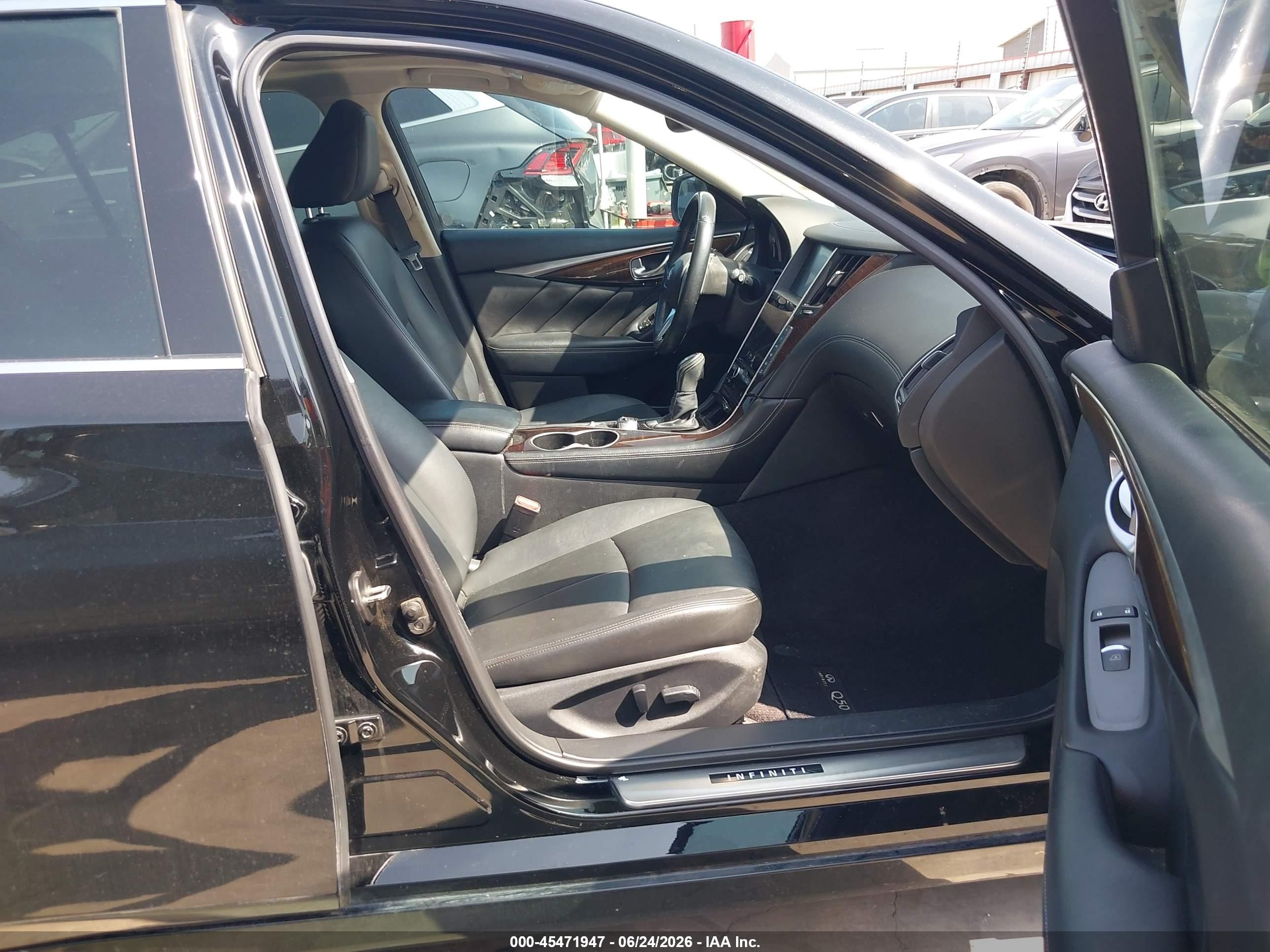 2019 Infiniti Q50 3.0t Luxe Black vin: JN1EV7AP7KM518343