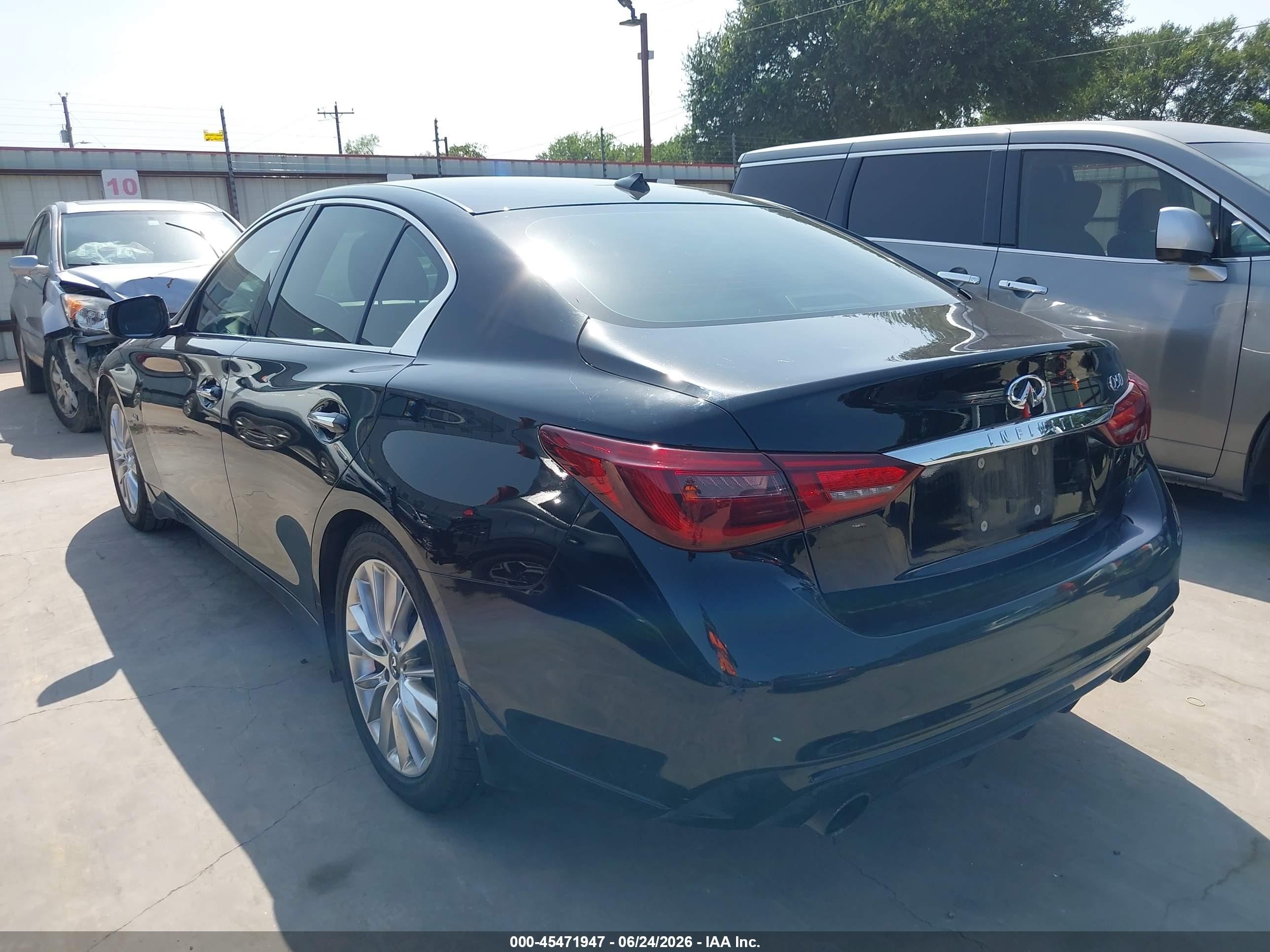 2019 Infiniti Q50 3.0t Luxe Black vin: JN1EV7AP7KM518343