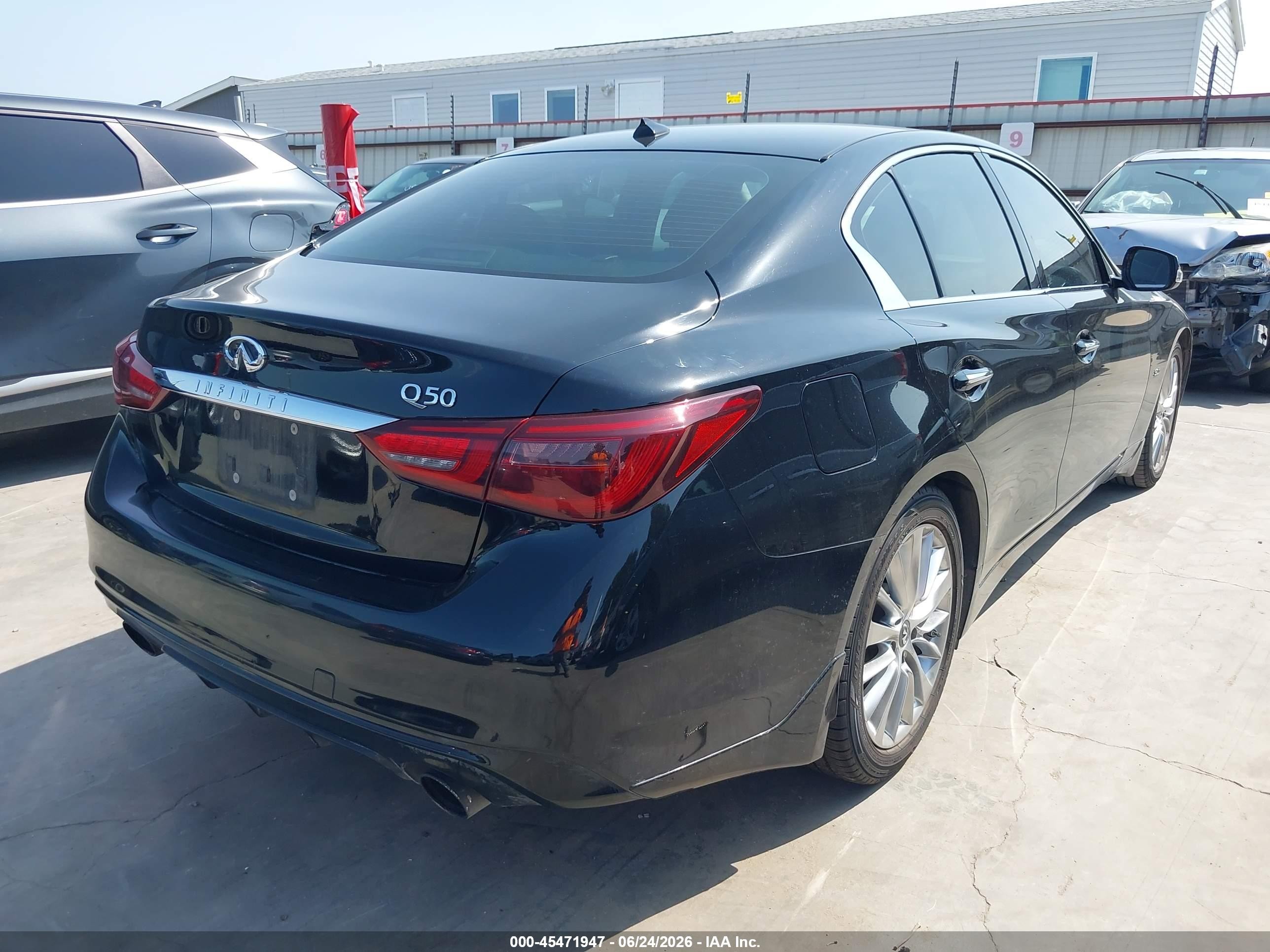2019 Infiniti Q50 3.0t Luxe Black vin: JN1EV7AP7KM518343