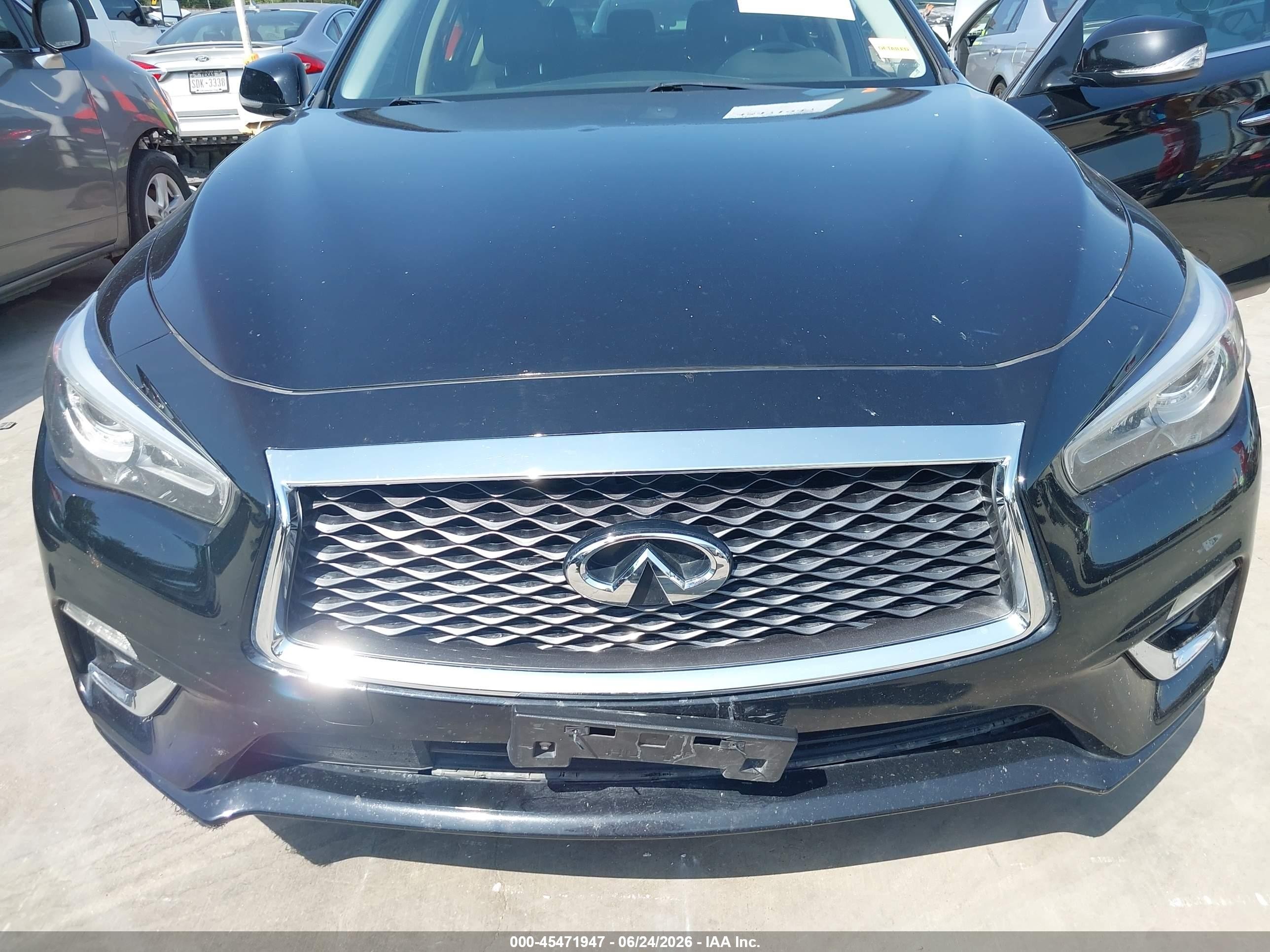 2019 Infiniti Q50 3.0t Luxe Black vin: JN1EV7AP7KM518343