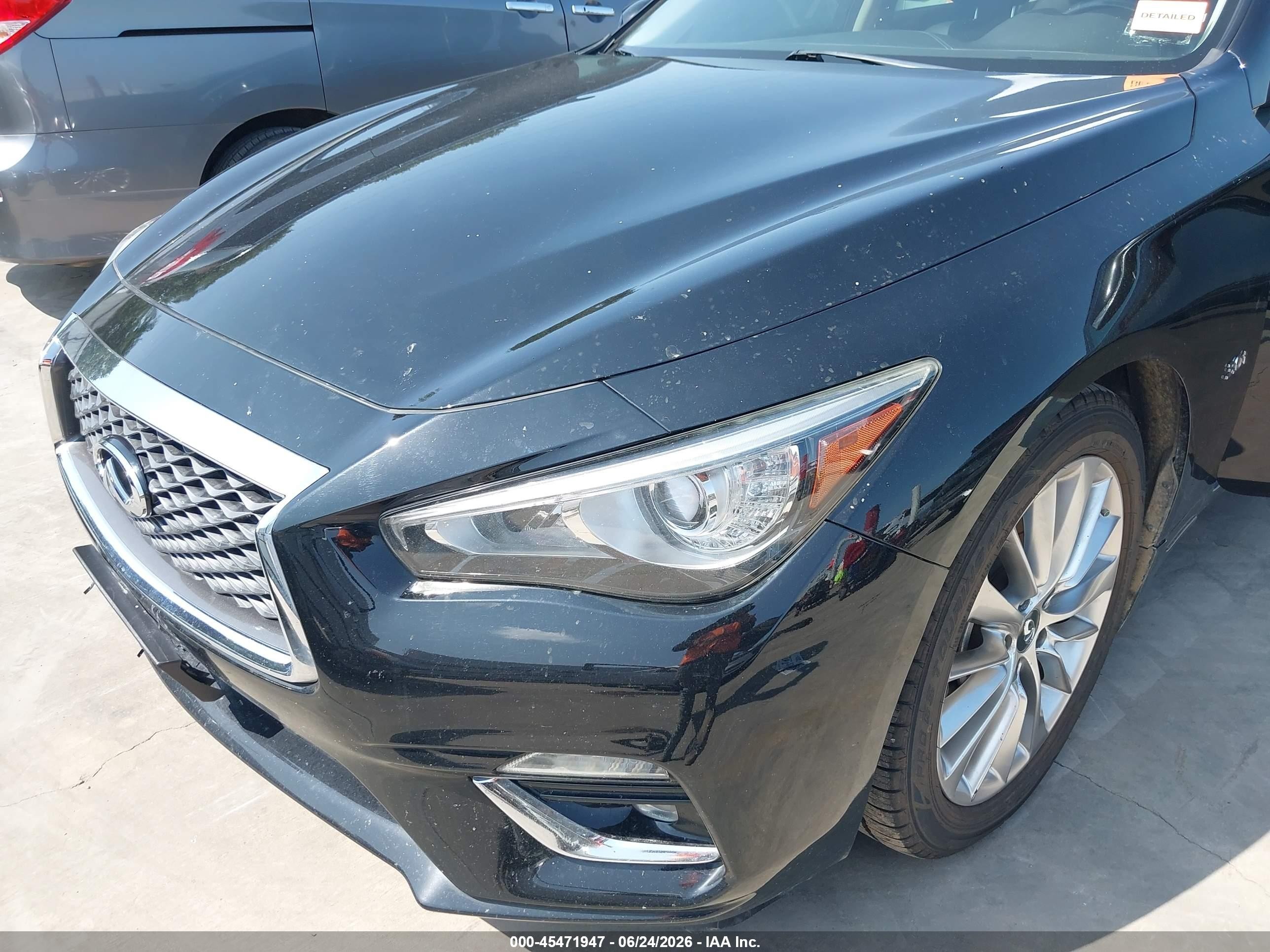 2019 Infiniti Q50 3.0t Luxe Black vin: JN1EV7AP7KM518343